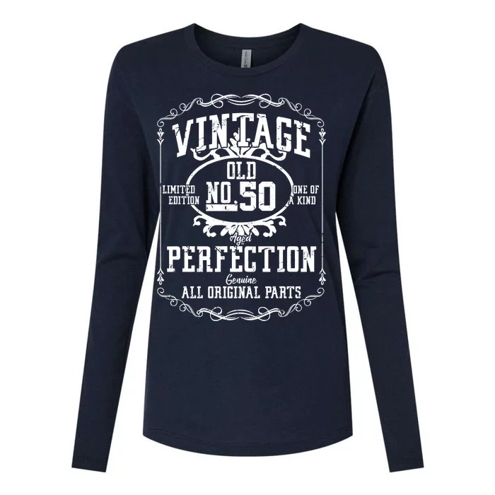 50th Birthday Genuine All Original Parts Womens Cotton Relaxed Long Sleeve T-Shirt