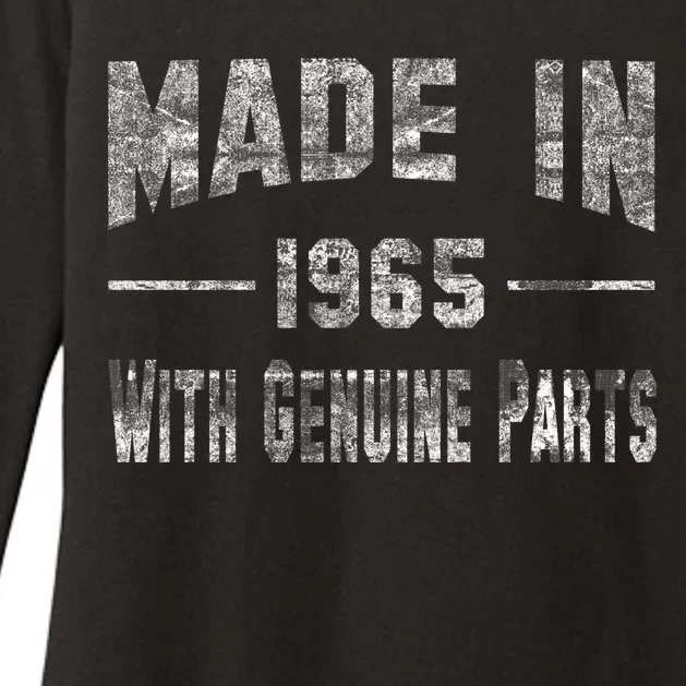 50th Birthday Gift Made In 1965 With Genuine Parts Womens CVC Long Sleeve Shirt