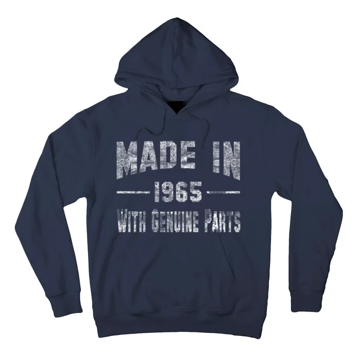 50th Birthday Gift Made In 1965 With Genuine Parts Hoodie