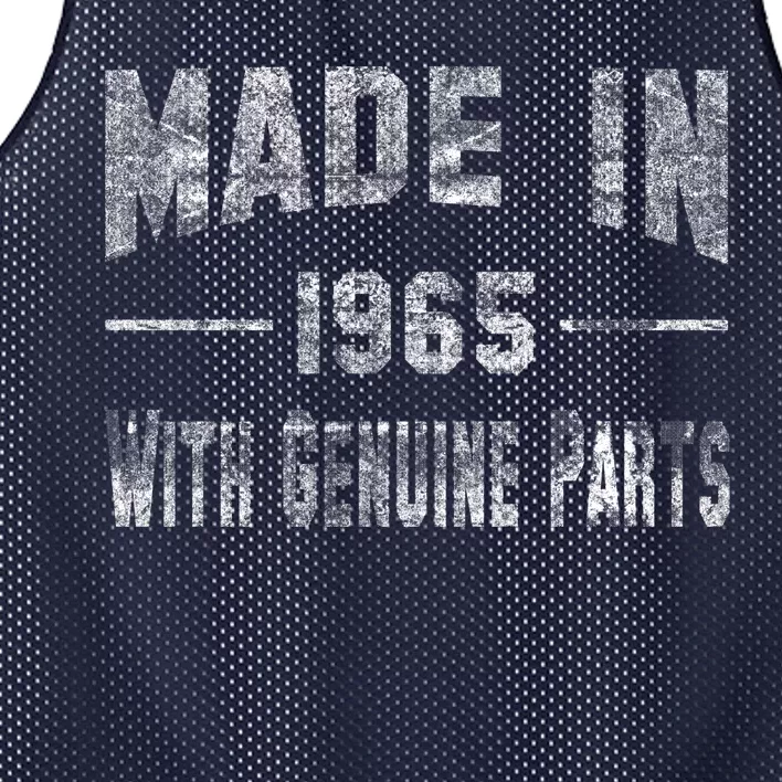 50th Birthday Gift Made In 1965 With Genuine Parts Mesh Reversible Basketball Jersey Tank