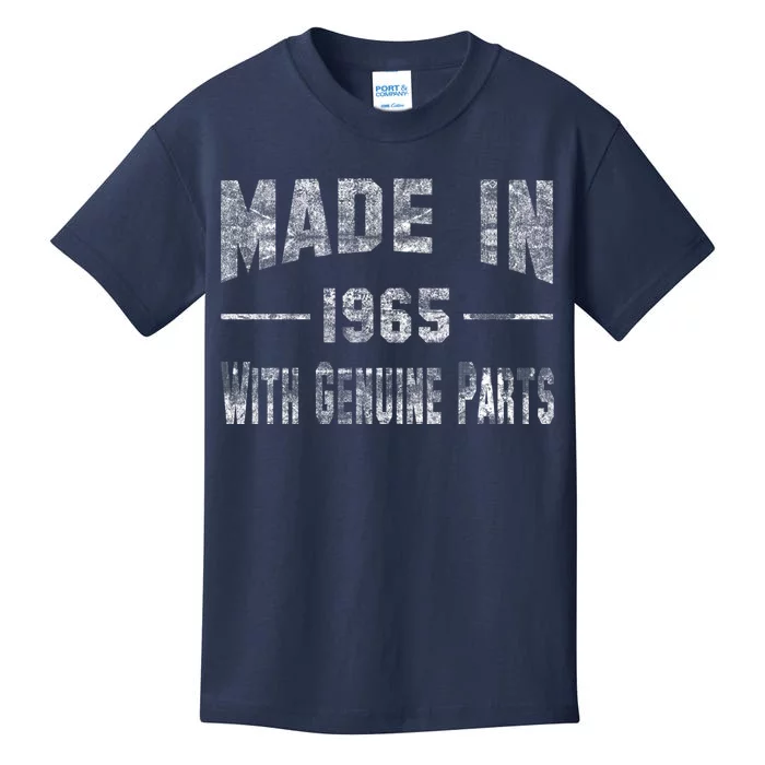 50th Birthday Gift Made In 1965 With Genuine Parts Kids T-Shirt