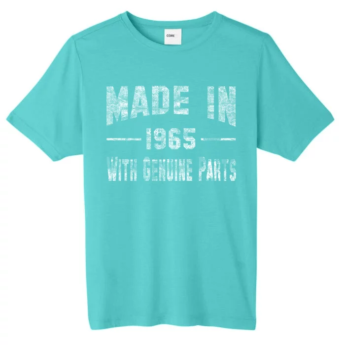 50th Birthday Gift Made In 1965 With Genuine Parts ChromaSoft Performance T-Shirt