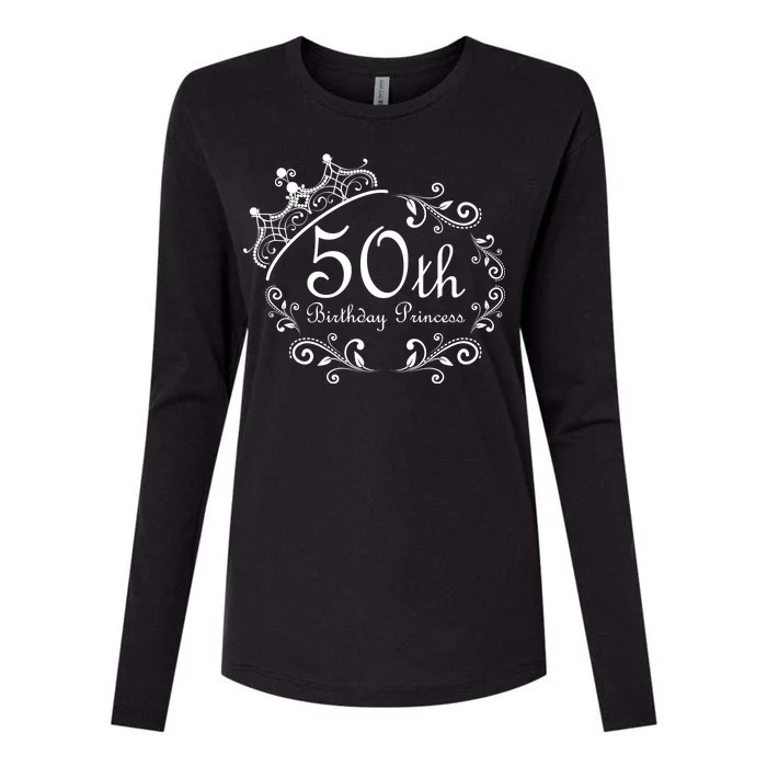 50th Birthday Princess Womens Cotton Relaxed Long Sleeve T-Shirt