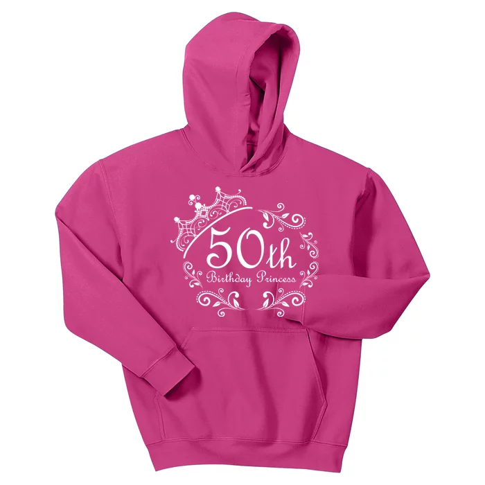 50th Birthday Princess Kids Hoodie