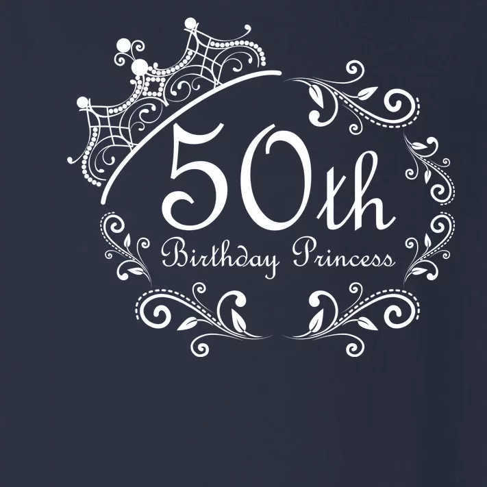 50th Birthday Princess Toddler Long Sleeve Shirt