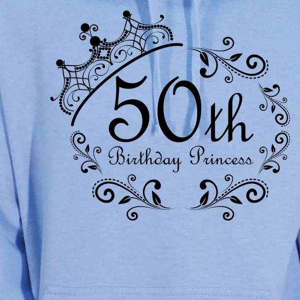 50th Birthday Princess Unisex Surf Hoodie