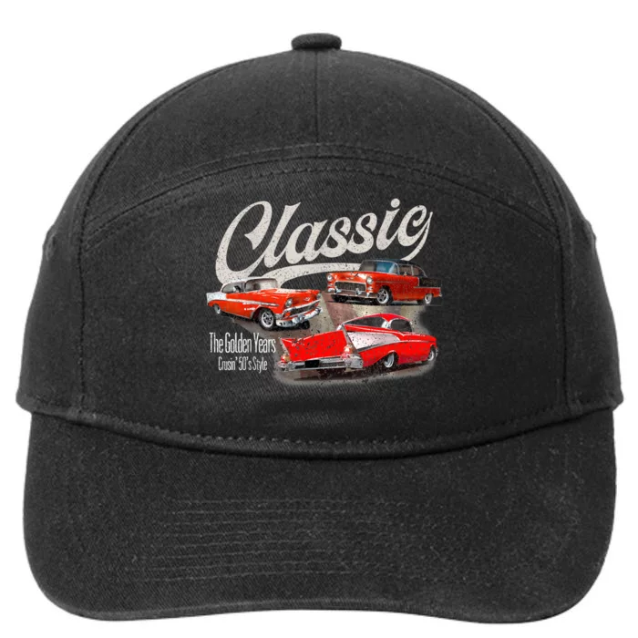 55 56 57 Bel Air Truck Trifive Vintage Cars 7-Panel Snapback Hat