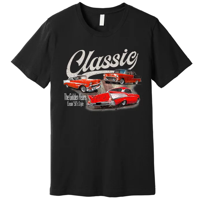 55 56 57 Bel Air Truck Trifive Vintage Cars Premium T-Shirt