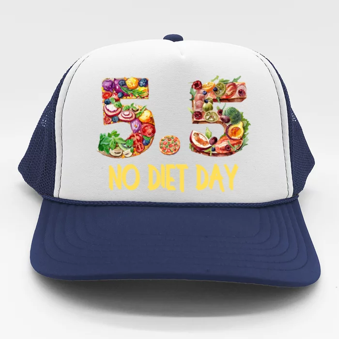 5 5 International No Diet Day Gift Trucker Hat