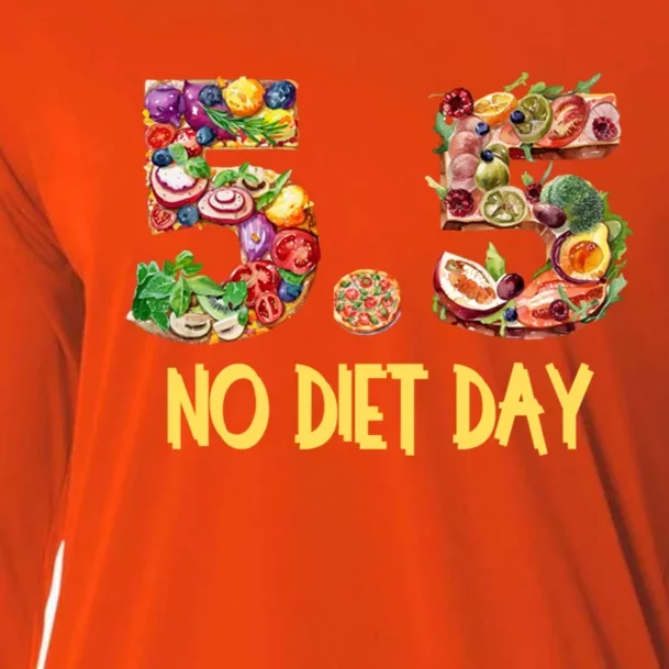 5 5 International No Diet Day Cool Gift Cooling Performance Long Sleeve Crew