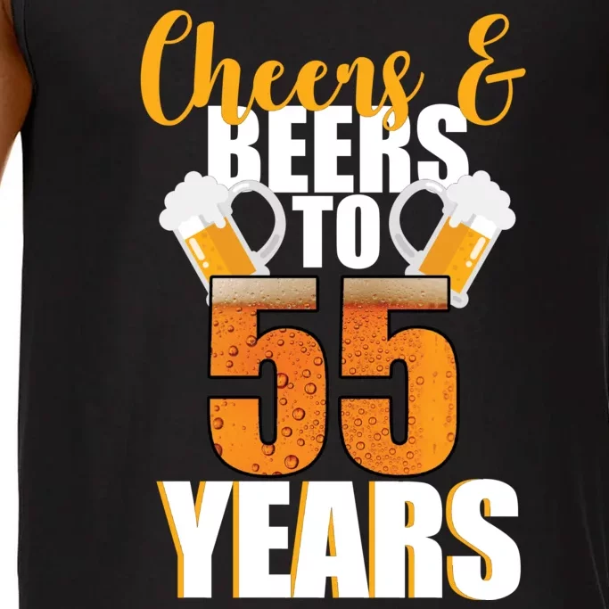 55th Birthday Cheers & Beers To 55 Years Comfort Colors® Tank Top