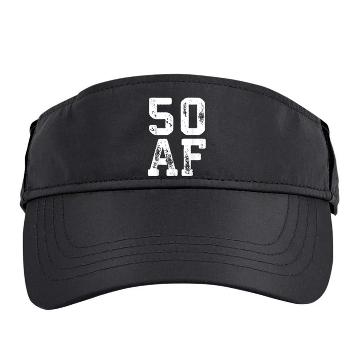 50 AF 50th Birthday Shirt shirt Adult Drive Performance Visor