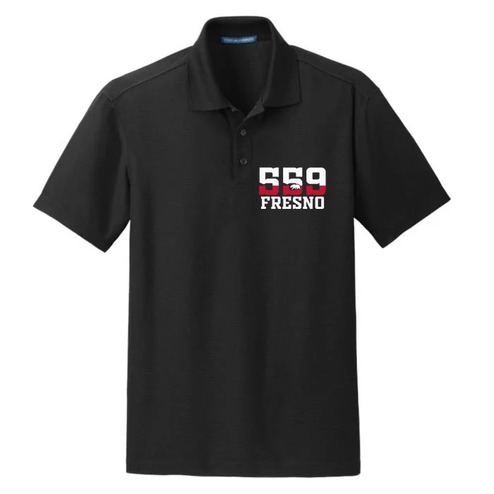 559 Area Code Tee Fresno California Dry Zone Grid Performance Polo