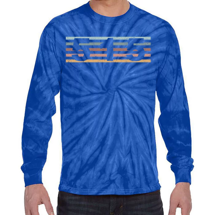 515 Area Code Retro Iowa Des Moines Gift Tie-Dye Long Sleeve Shirt