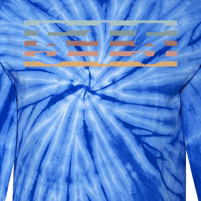 515 Area Code Retro Iowa Des Moines Gift Tie-Dye Long Sleeve Shirt