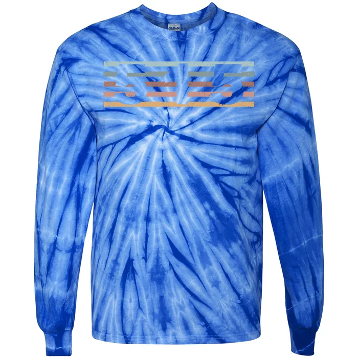 515 Area Code Retro Iowa Des Moines Gift Tie-Dye Long Sleeve Shirt