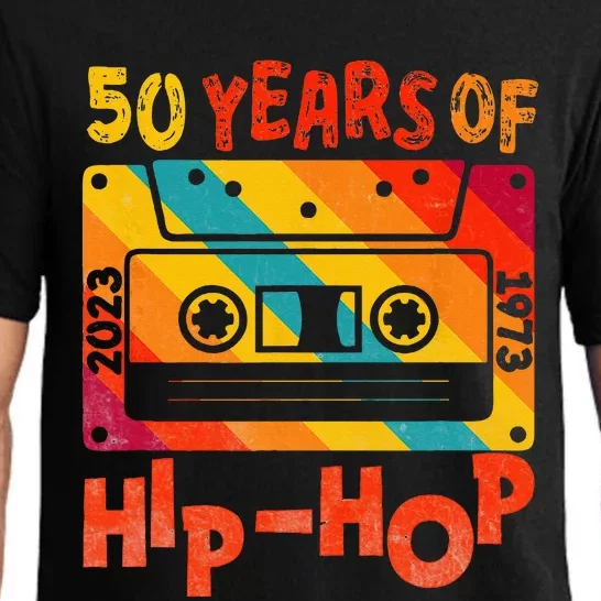 50th Anniversary Of Hip Hop 50 Years Of Hip Hop Old Music Pajama Set