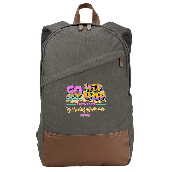 50th Anniversary Of Hip Hop Bronx New York Cotton Canvas Backpack