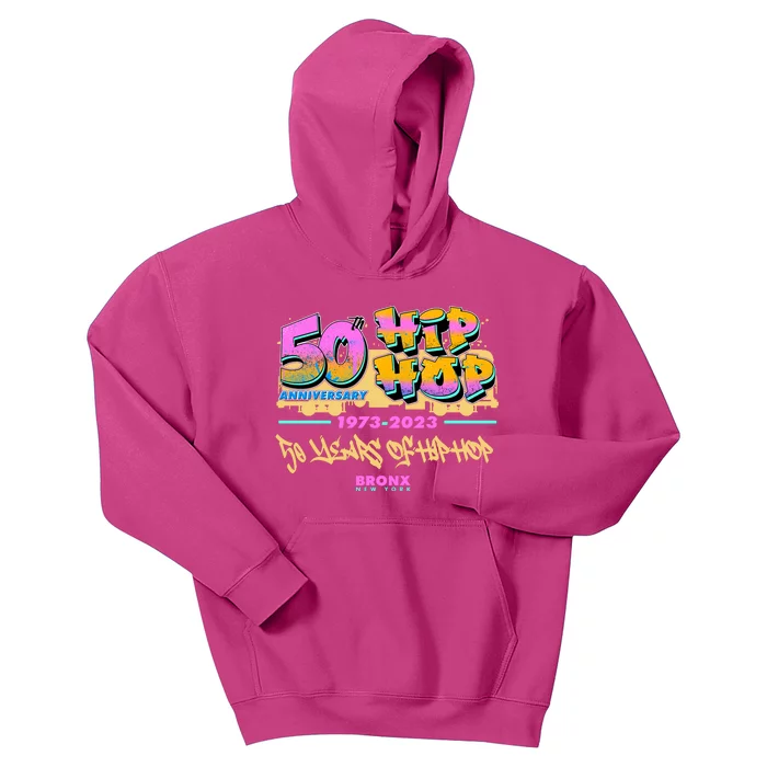 50th Anniversary Of Hip Hop Bronx New York Kids Hoodie