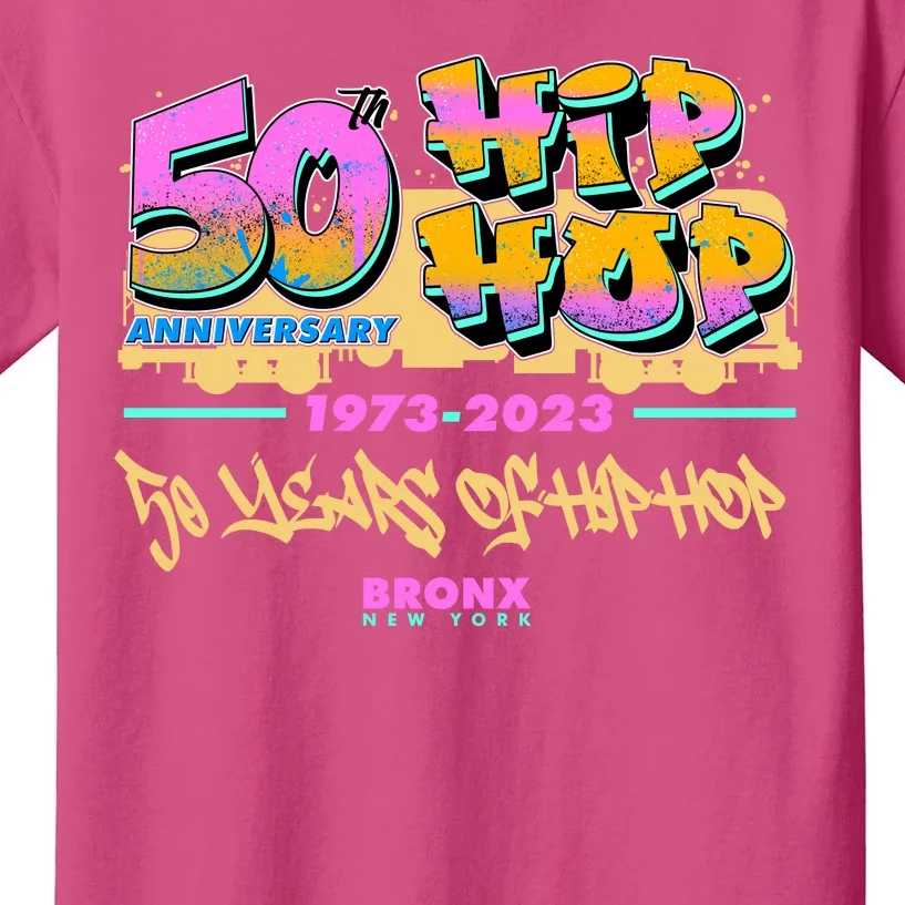 50th Anniversary Of Hip Hop Bronx New York Kids T-Shirt