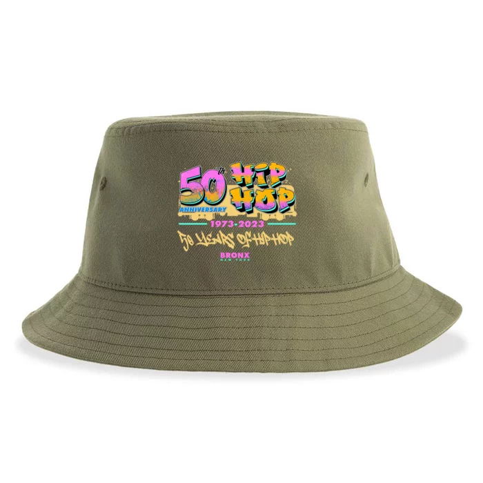 50th Anniversary Of Hip Hop Bronx New York Sustainable Bucket Hat