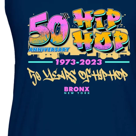 50th Anniversary Of Hip Hop Bronx New York Ladies Essential Flowy Tank