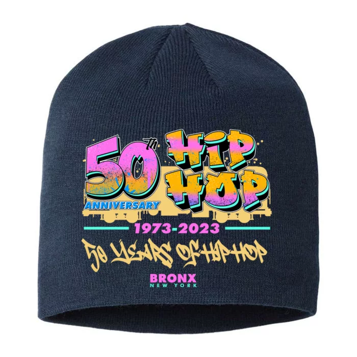 50th Anniversary Of Hip Hop Bronx New York 8 1/2in Sustainable Knit Beanie