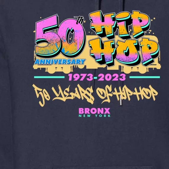 50th Anniversary Of Hip Hop Bronx New York Premium Hoodie