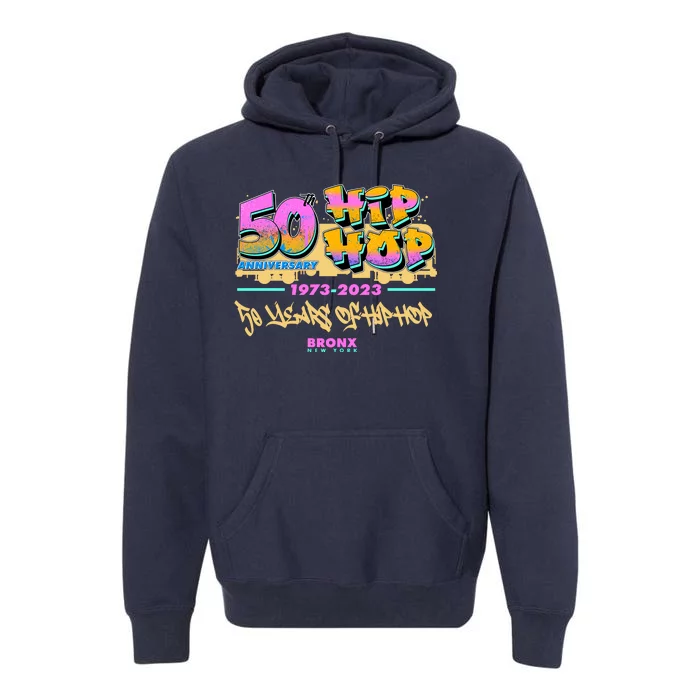 50th Anniversary Of Hip Hop Bronx New York Premium Hoodie