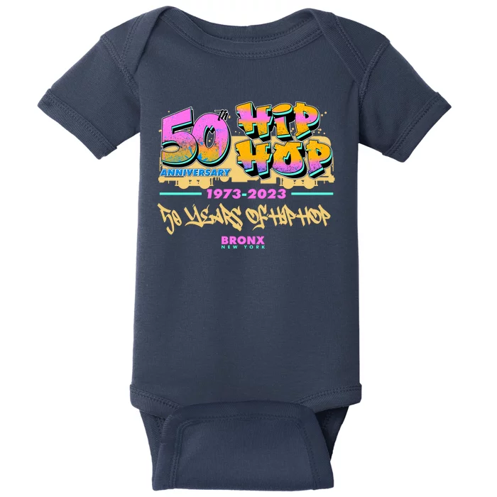 50th Anniversary Of Hip Hop Bronx New York Baby Bodysuit