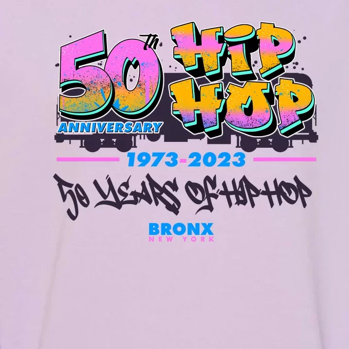 50th Anniversary Of Hip Hop Bronx New York Garment-Dyed Sweatshirt