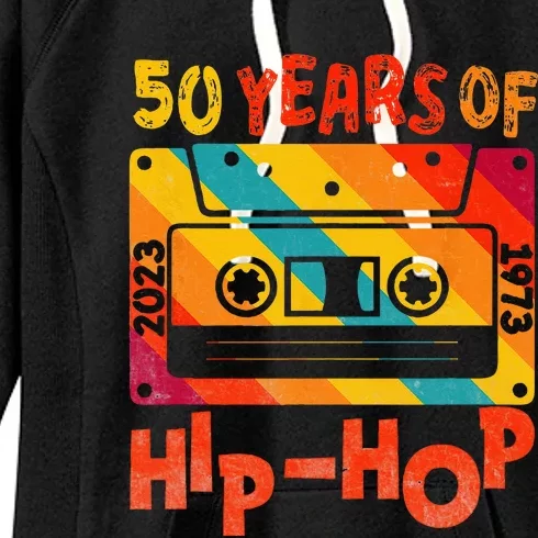 50th Anniversary Of Hip Hop 50 Years Of Hip Hop Old Music Women's Fleece Hoodie