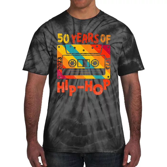 50th Anniversary Of Hip Hop 50 Years Of Hip Hop Old Music Tie-Dye T-Shirt