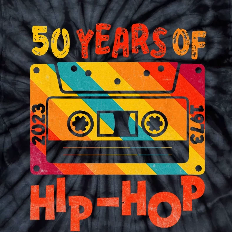 50th Anniversary Of Hip Hop 50 Years Of Hip Hop Old Music Tie-Dye T-Shirt