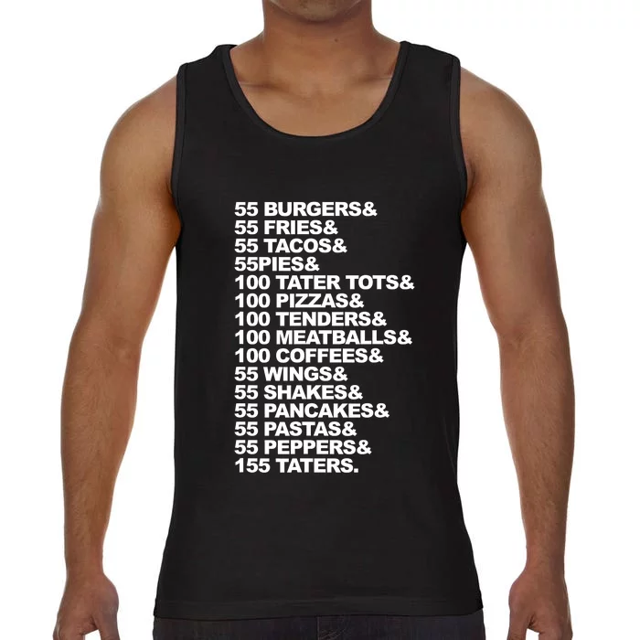 55 Burgers 55 Fries I Think You Should Leave Comfort Colors® Tank Top