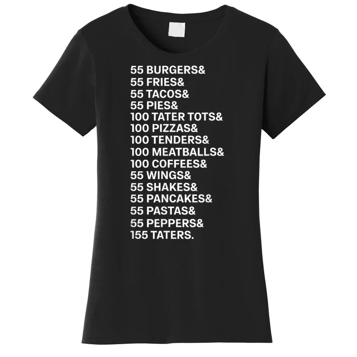 55 Burgers 55 Fries I Think You Should Leave Vintage Meme Women's T-Shirt