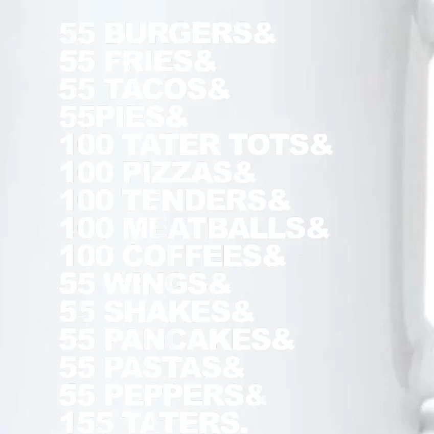 55 Burgers 55 Fries I Think You Should Leave Black Color Changing Mug