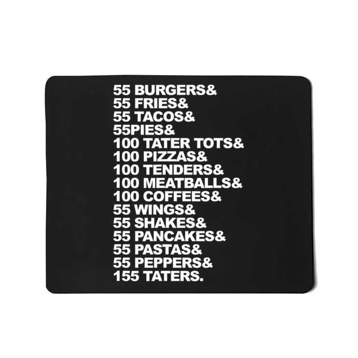 55 Burgers 55 Fries I Think You Should Leave Mousepad