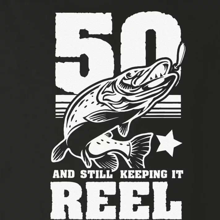 50th Birthday 50 Still Keeping It Reel Fishing Toddler Long Sleeve Shirt