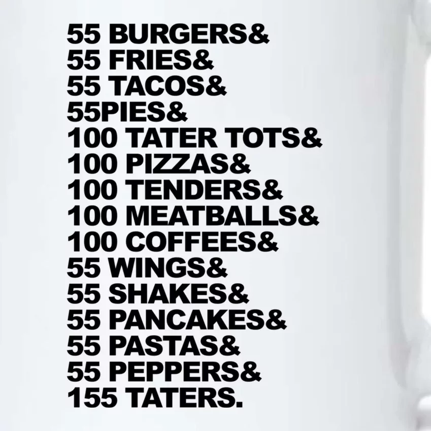 55 Burgers 55 Fries I Think You Should Leave Black Color Changing Mug