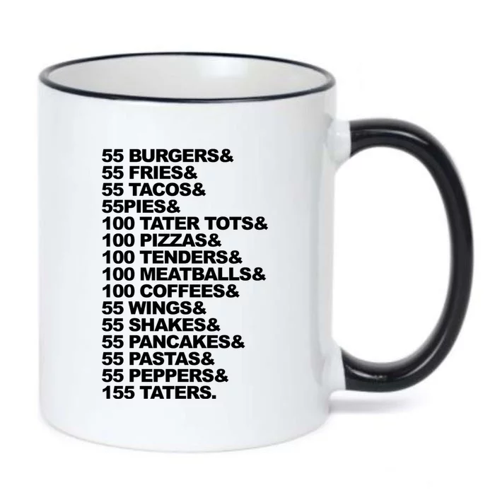 55 Burgers 55 Fries I Think You Should Leave Black Color Changing Mug