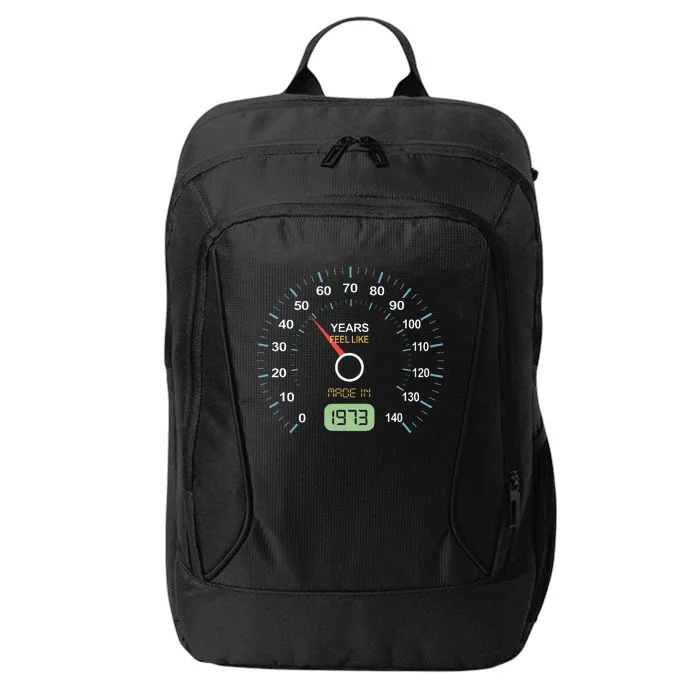 50th Birthday 50th Speedometer Born In 1973 City Backpack