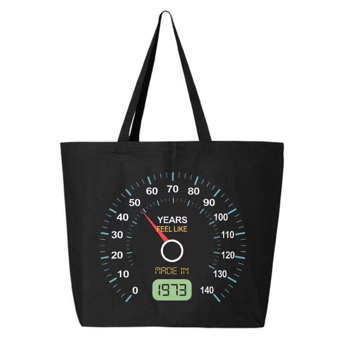 50th Birthday 50th Speedometer Born In 1973 25L Jumbo Tote