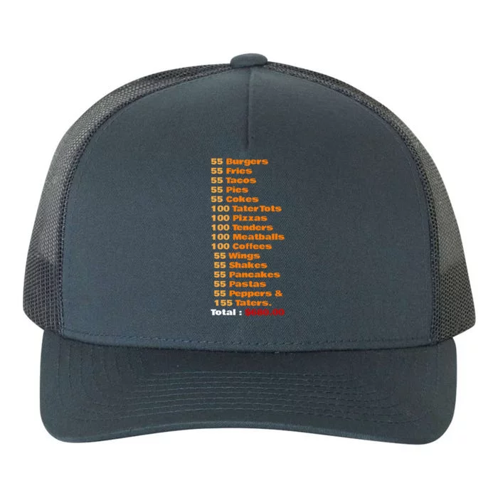 55 Burgers 55 Shakes 55 Fries Think You Should Leave Funny Yupoong Adult 5-Panel Trucker Hat