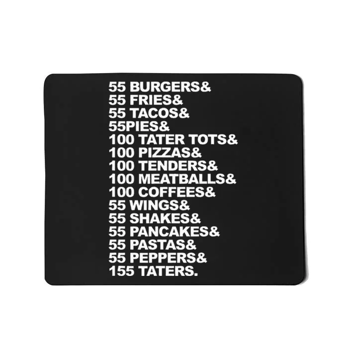 55 Burgers 55 Fries I Think You Should Leave Mousepad