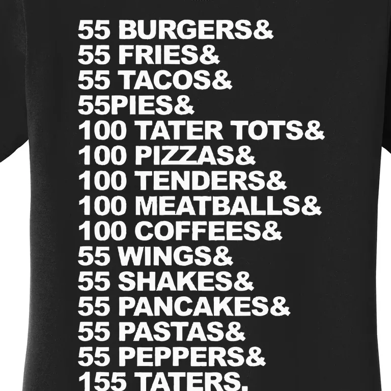 55 Burgers 55 Fries I Think You Should Leave Women's T-Shirt