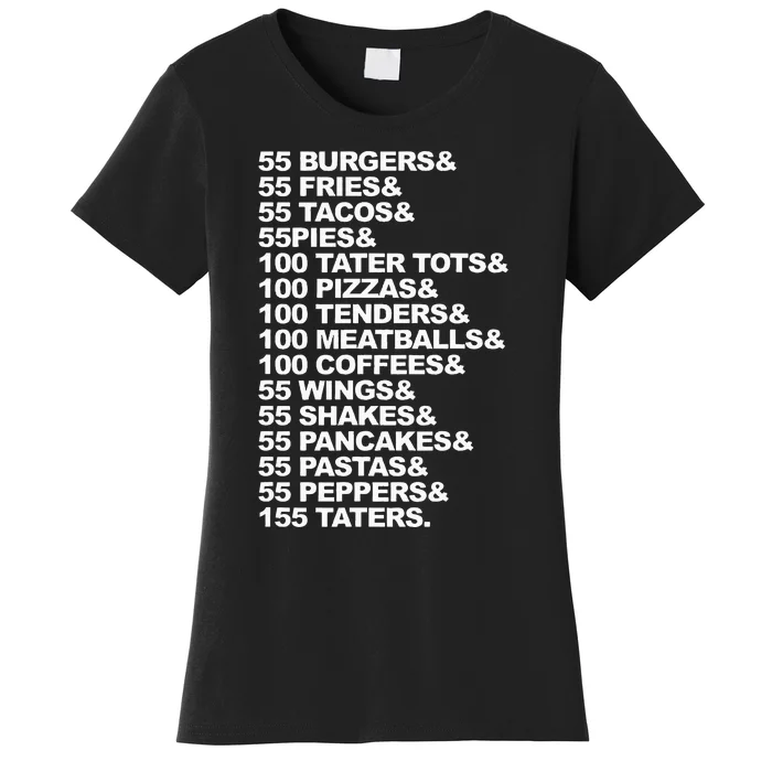 55 Burgers 55 Fries I Think You Should Leave Women's T-Shirt