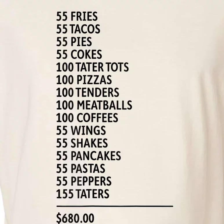 55 Burgers 55 Fries Garment-Dyed Women's Muscle Tee