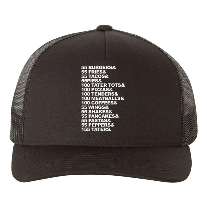 55 Burgers 55 Fries I Think You Should Leave Yupoong Adult 5-Panel Trucker Hat