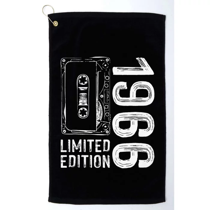 57th Birthday 57 Years Old Vintage 1966 Cassette Tape 80s Platinum Collection Golf Towel